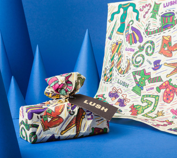 Lush Christmas 2021 – Build an Elf Lokta Wrap