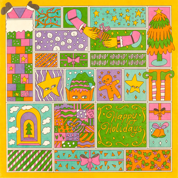 Happy Christmas Lokta Wrap